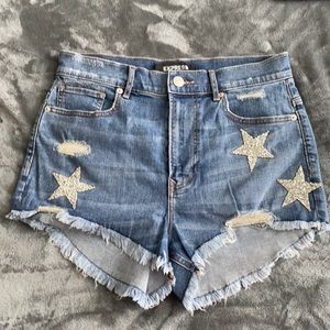 Express short with stars never worn no tags size 8